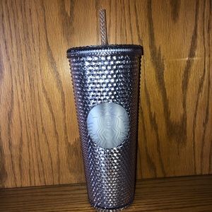 Starbucks 2019 Holiday Silver Studded Cold Tumbler